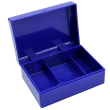 雅齐利（YAQILI）8211 印鉴盒 印章盒蓝色不透明 公章盒 人名章盒格子印章盒 印鉴盒 120*85*50mm 蓝色
