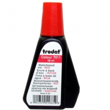 卓达（trodat）7011 印油/翻转印章专用水性油墨补充液万次章油 28ml 红色