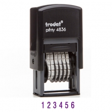 卓达（trodat）4836 可调式号码机/数字章回墨印回墨章 6位 字高3.8mm 紫色