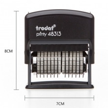卓达（trodat）48313 可调式号码机/数字章回墨印回墨章 13位 字高3.8mm 绿色