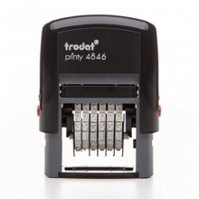 卓达（trodat）4846 可调式号码机/数字章回墨印回墨章 6位 字高4mm 黑色