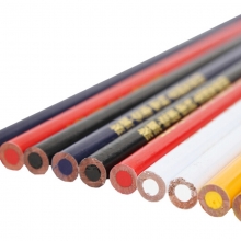 中华（GHUNG HWA）536 五星特种铅笔/彩色铅笔/玻璃笔/石材笔 黑色 50支装