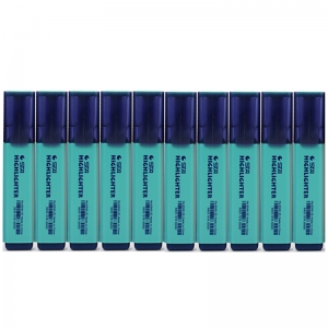 斯塔（STA）8340-35 荧光笔/重点标记笔/彩色标记笔/高光文本标记笔（蓝绿色）10支/盒