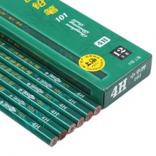 中华（GHUNG HWA）101 4H 木制绘图铅笔/素描美术书写铅笔 12支/盒