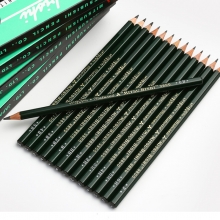 三菱（Uni）9800 4H高级绘图铅笔/素描铅笔/美术绘图木头铅笔 12支装