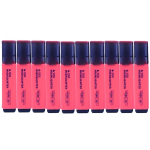 斯塔（STA）8340-23 荧光笔/重点标记笔/彩色标记笔/高光文本标记笔（粉色）10支/盒