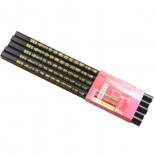 中华（GHUNG HWA）536 五星特种铅笔/彩色铅笔/玻璃笔/石材笔 黑色 10支装