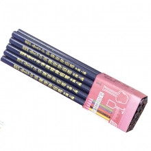 中华（GHUNG HWA）536 五星特种铅笔/彩色铅笔/玻璃笔/石材笔 蓝色 10支装