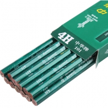 中华（GHUNG HWA）101 4H 木制绘图铅笔/素描美术书写铅笔 12支/盒