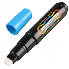 宝克（BAOKE）MP4902 LED电子屏广告彩绘笔/可擦荧光板笔/水性彩色标记笔/POP荧光笔 扁头10mm（蓝色）6支/盒