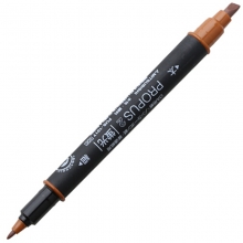 三菱（UNI）PUS-101T 双头荧光笔/标记笔/彩色绘画记号笔 棕色
