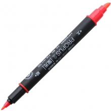 三菱（UNI）PUS-101T 双头荧光笔/标记笔/彩色绘画记号笔 红色
