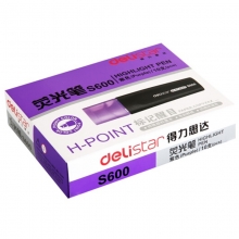 得力（deli）S600 思达荧光笔/重点醒目标记笔 10支/盒 紫色