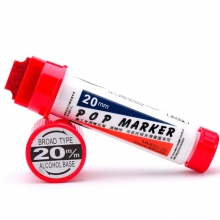 宝克（BAOKE）MK-850-20 唛克笔/POP20广告笔马克笔海报笔记号笔 20mm 红色
