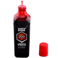 宝克（BAOKE）MS223 大容量记号笔补充墨水 200ml/瓶 红色