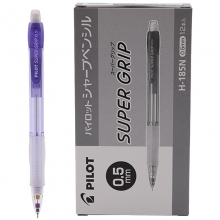 百乐（PILOT）H-185N 彩色透明自动铅笔/活动铅笔H-185-SL 笔嘴可伸缩 0.5mm 笔杆颜色随机 12支装
