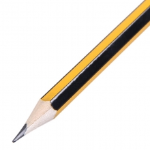 晨光（M&G）AWP30803 六角木杆铅笔/黄黑抽条考试HB铅笔 24支/盒